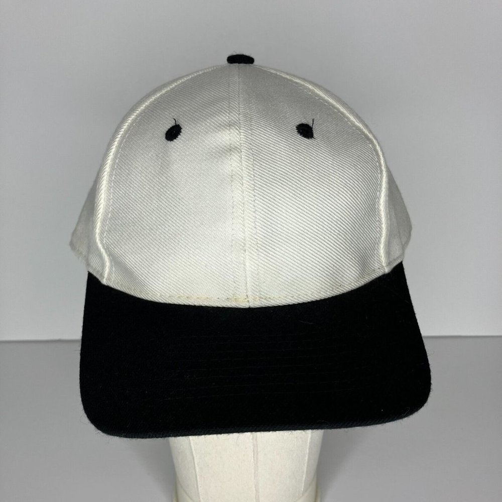 PGA Tour Golf Fitted 7 5/8 Wool Blend White Black Adjustable Hat